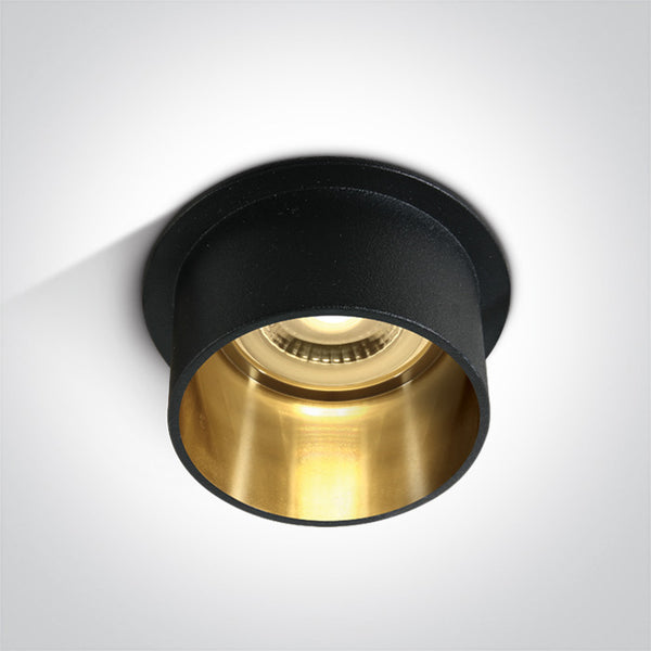 One Light 10105D9/B/GL BLACK GU10 50W DARK LIGHT