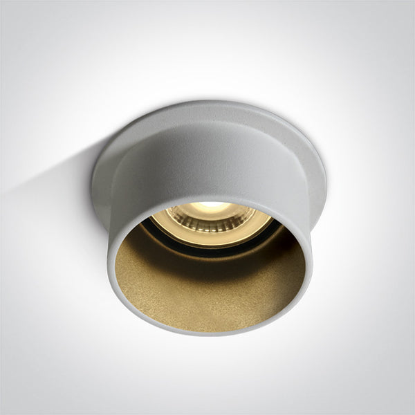 One Light 10105D9/W/B WHITE GU10 50W DARK LIGHT