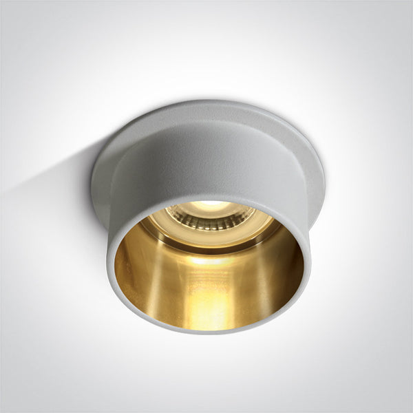 One Light 10105D9/W/GL WHITE GU10 50W DARK LIGHT