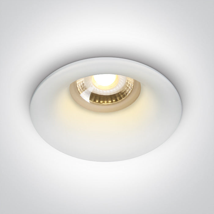 One Light 10105DG/W WHITE GU10 50w DARK LIGHT