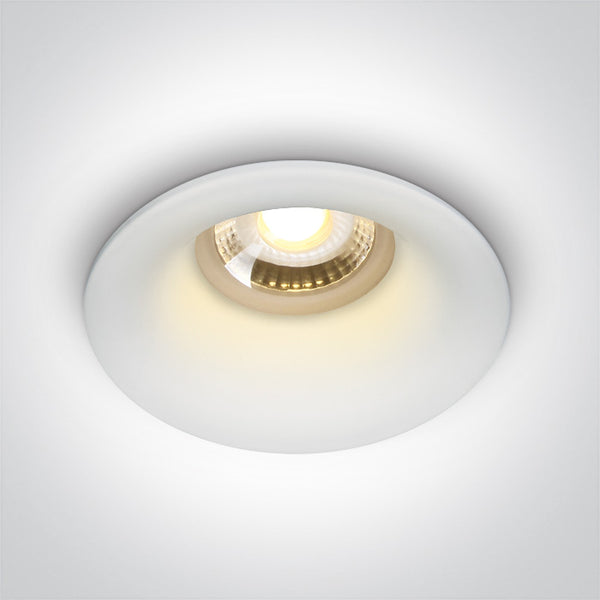 One Light 10105DG/W WHITE GU10 50w DARK LIGHT