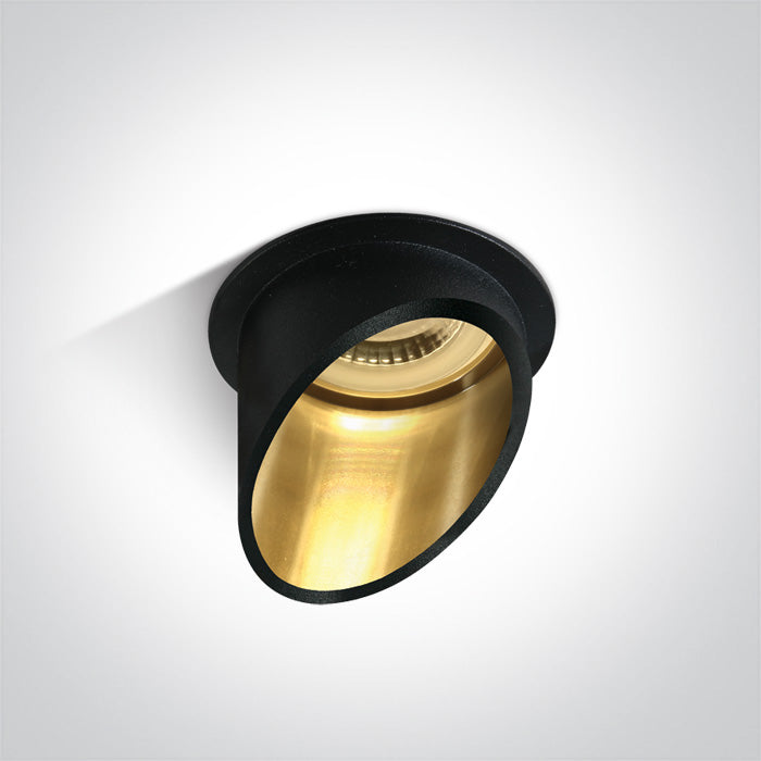 One Light 10105E1/B/GL BLACK GU10 50W DARK LIGHT