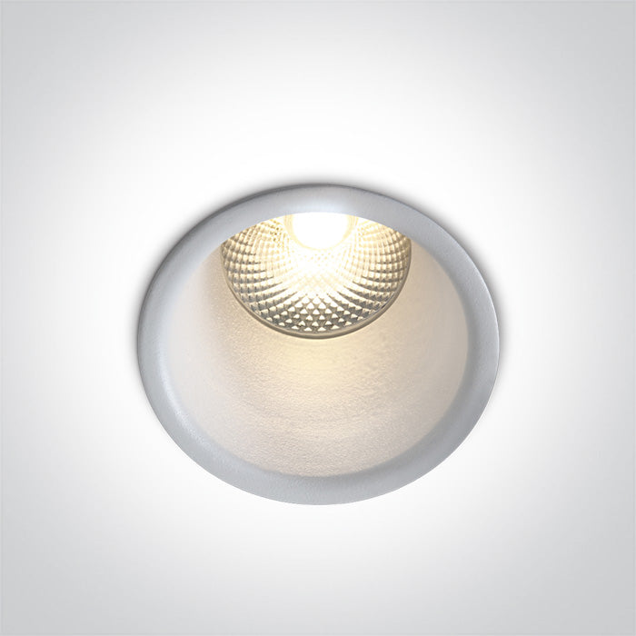 One Light 10105FD/W/W WHITE LED 5W WW 24deg IP20 230V DARK LIGHT