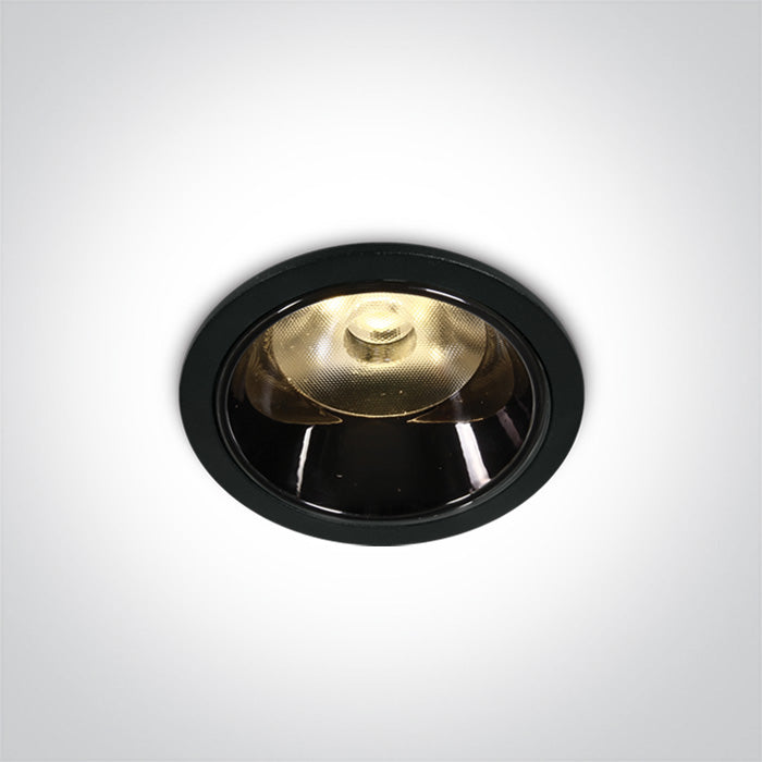 One Light 10106DC/B/W BLACK LED 6W WW IP20 36deg 350mA DARK LIGHT