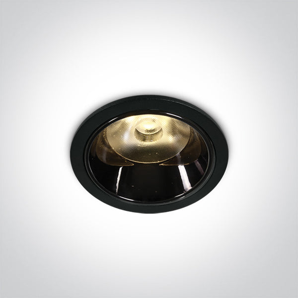 One Light 10106DC/B/W BLACK LED 6W WW IP20 36deg 350mA DARK LIGHT