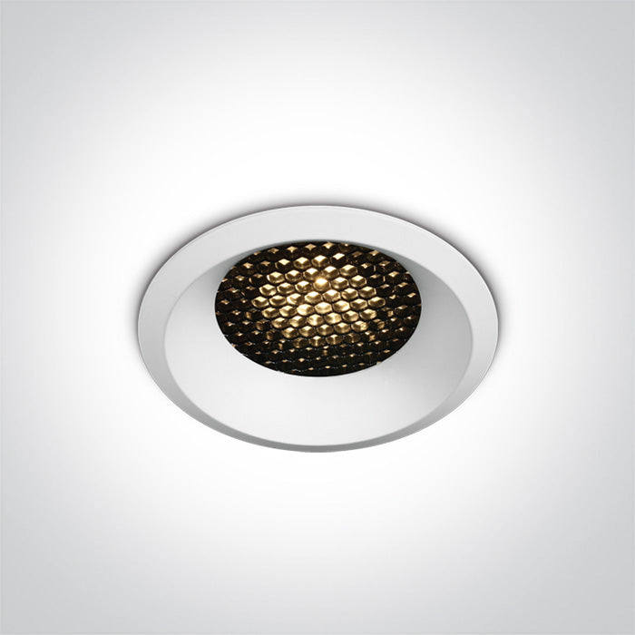 One Light 10106DH/W/W WHITE LED 6W WW IP20 36deg 350mA DARK LIGHT HONEYCOMB