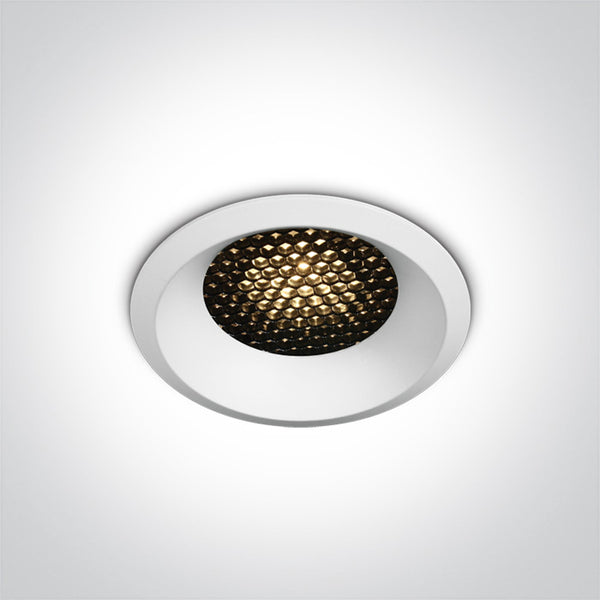 One Light 10106DH/W/W WHITE LED 6W WW IP20 36deg 350mA DARK LIGHT HONEYCOMB
