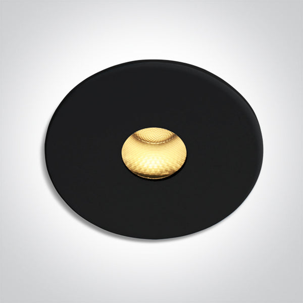 One Light 10106L/B/W BLACK LED 6W WW 350mA IP20 DARK LIGHT