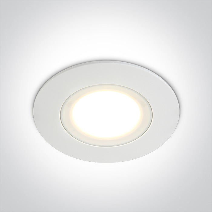 One Light 10106P/W/W WHITE LED 6W WW IP65 230V