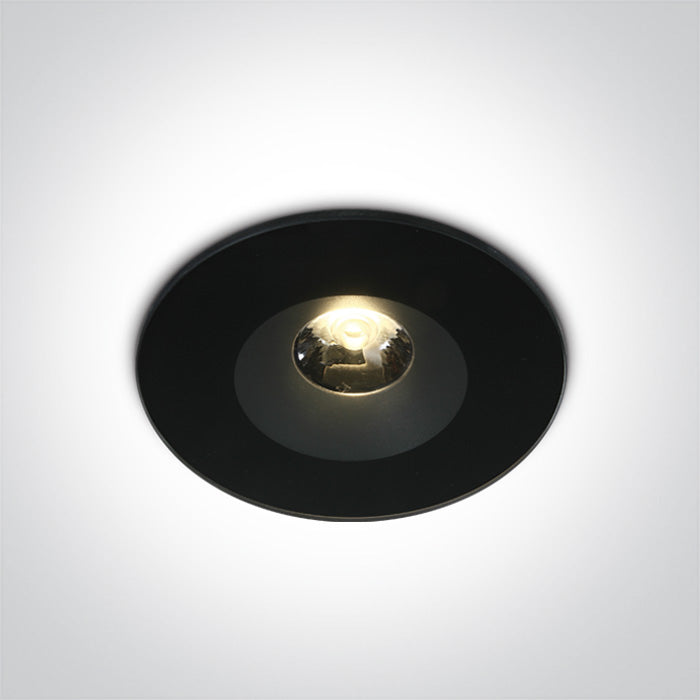 One Light 10106V/B/W BLACK LED 6W WW 25deg IP65 100-240V