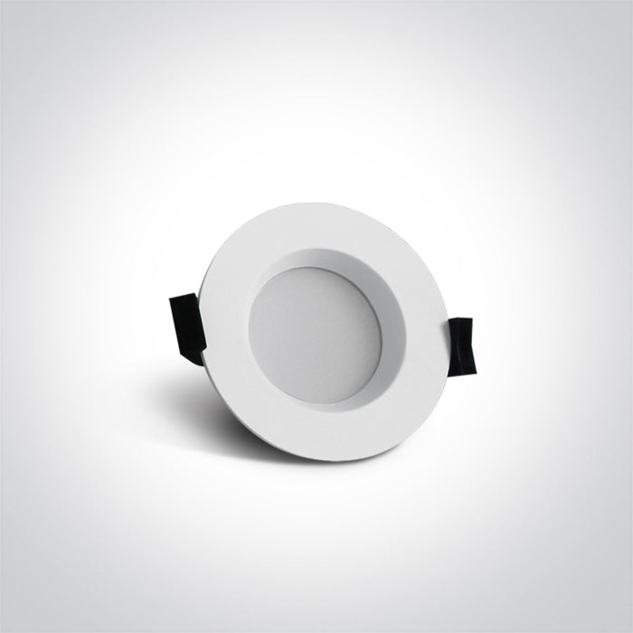 One Light 10107B/W/V WHITE 7W IP54 CCTV 230V