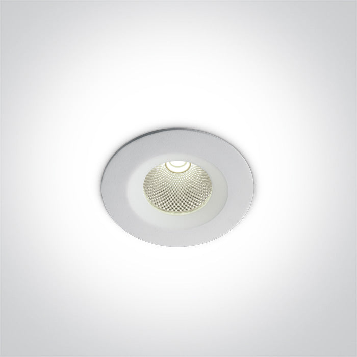 One Light 10107CA/W/C WHITE LED 7W CW IP20 60deg 230V