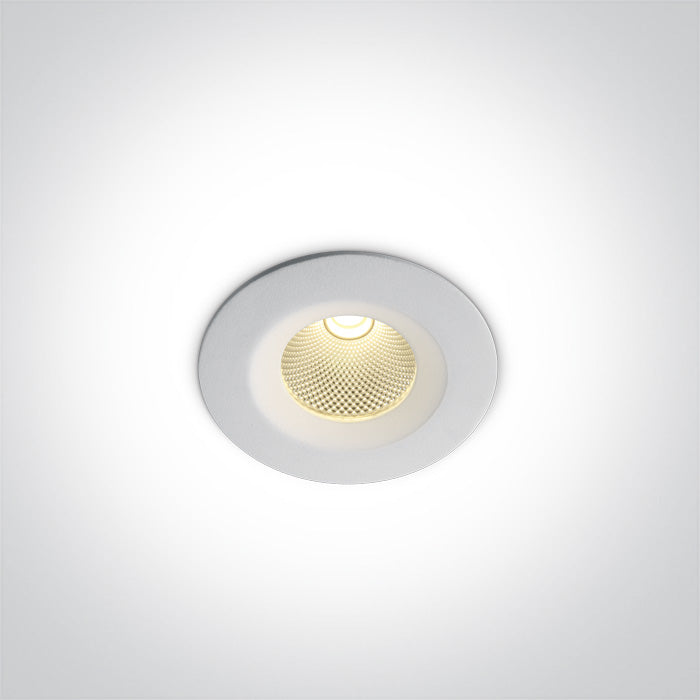 One Light 10107CA/W/W WHITE LED 7W WW IP20 60deg 230V