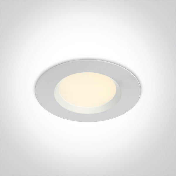 One Light 10107UV/W/V WHITE SMD LED UGR19 7W CCTV IP44 230V