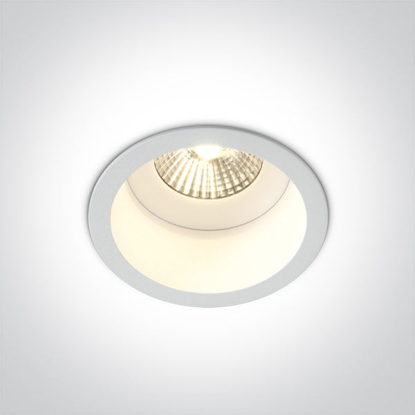 One Light 10107WD/W/C WHITE COB LED 7W CW DARK LIGHT 36deg IP54 700mA