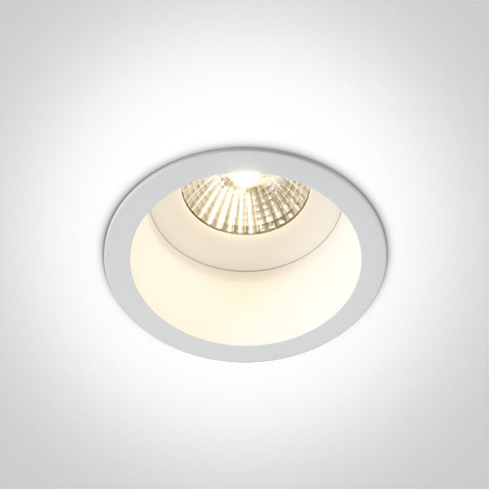 One Light 10107WD/W/W WHITE COB LED 7W WW DARK LIGHT 36deg IP54 700mA