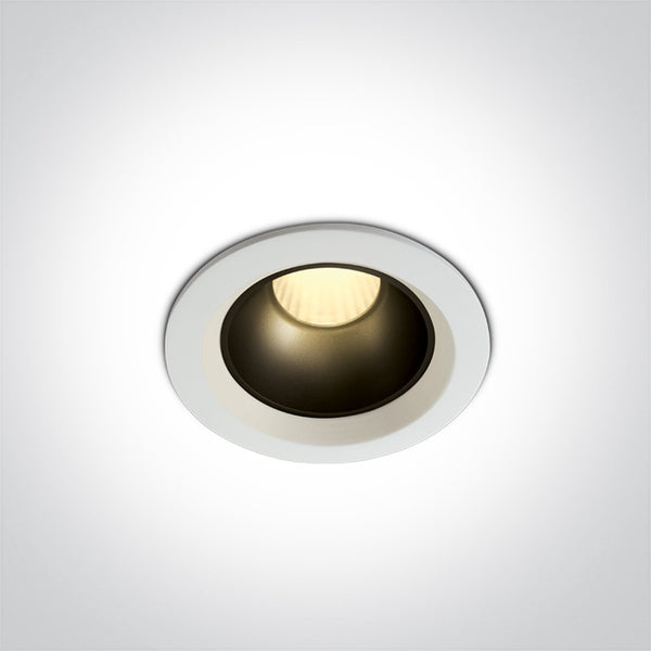 One Light 10107Z/W/W WHITE LED 7W WW IP20 45deg 230V DARK LIGHT
