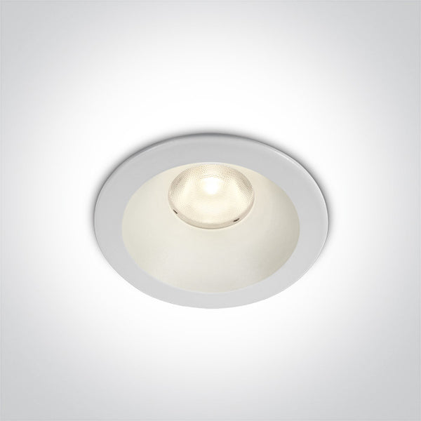 One Light 10108D/W/W WHITE LED 8W WW 36deg IP20 230V DARK LIGHT
