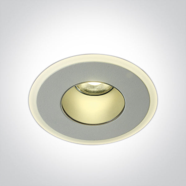 One Light 10108J/W/W WHITE 8W WW IP40 230V DARK LIGHT