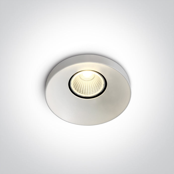 One Light 10108R/W/W WHITE LED 8W WW 60deg IP20 230V