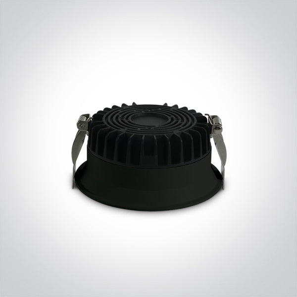 One Light 10109D/B/V BLACK 12W CCTV IP20 230V DARK LIGHT