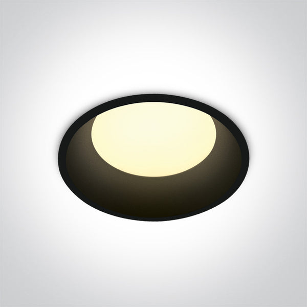 One Light 10109D/B/W BLACK LED 9w WW IP20 230V DARK LIGHT