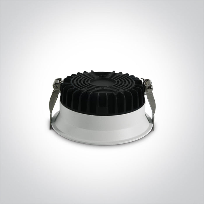 One Light 10109D/W/V WHITE 12W CCTV IP20 230V DARK LIGHT