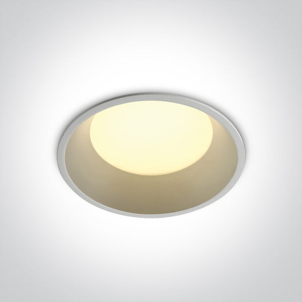 One Light 10109D/W/V WHITE 12W CCTV IP20 230V DARK LIGHT