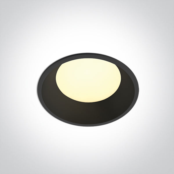 One Light 10109FD/B/V BLACK 9W CCTV IP65 230V DARK LIGHT