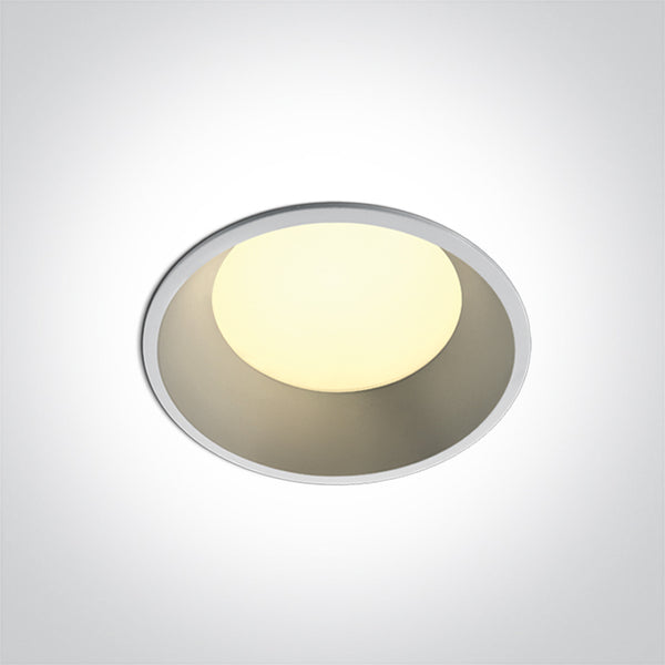 One Light 10109FD/W/V WHITE 9W CCTV IP65 230V DARK LIGHT