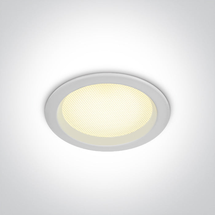 One Light 10110U/W/V WHITE SMD UGR19 10W CCTV IP44 230V