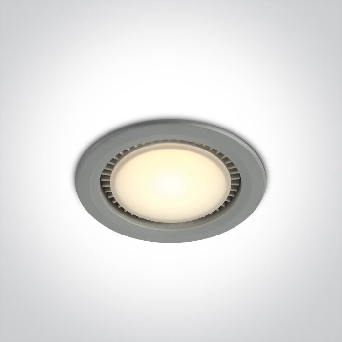 One Light 10112/G/W GREY LED 12w WARM WHITE 230v