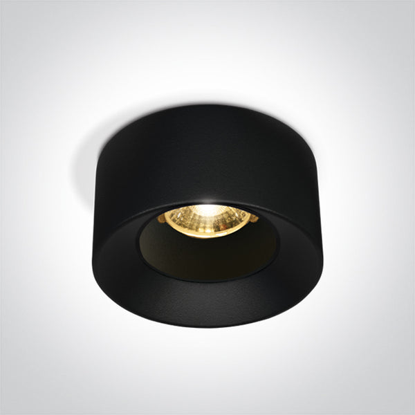 One Light 10112A/B/W BLACK LED 12W 38deg WW 230V