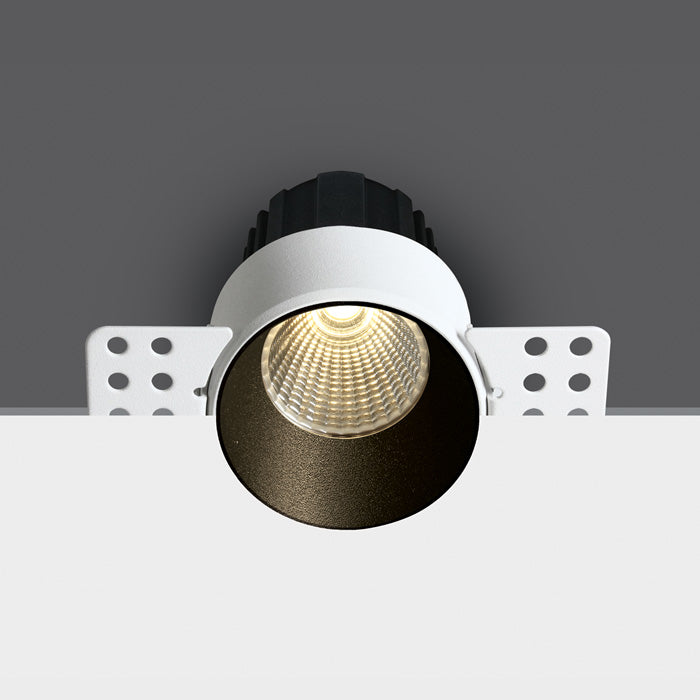 One Light 10112BTR/B/W BLACK COB LED 12W WW 40deg 700mA 2-STEP TRIMLESS DARK LIGHT