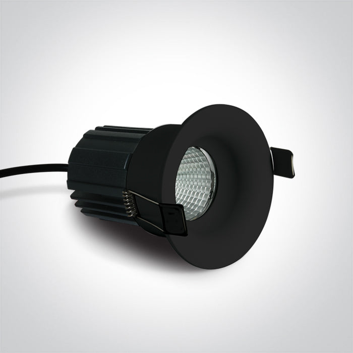 One Light 10112C/B/W BLACK COB 12W WW 700mA IP65 DARK LIGHT