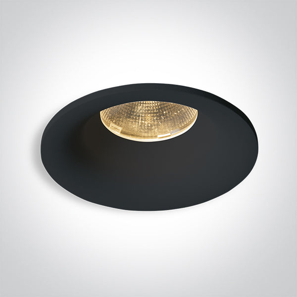 One Light 10112C/B/W BLACK COB 12W WW 700mA IP65 DARK LIGHT