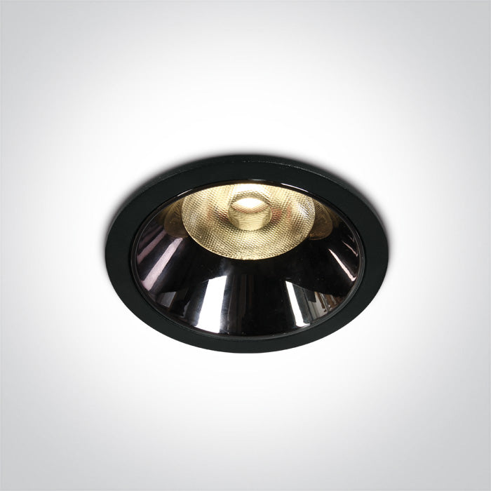 One Light 10112DC/B/W BLACK LED 12W WW IP20 36deg 700mA DARK LIGHT