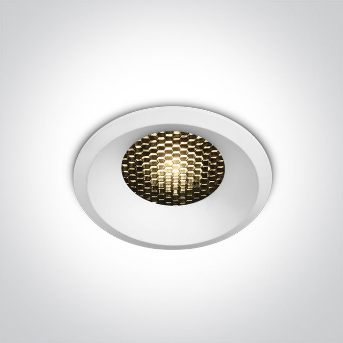 One Light 10112DH/W/W WHITE LED 12W WW IP20 36deg 700mA DARK LIGHT HONEYCOMB