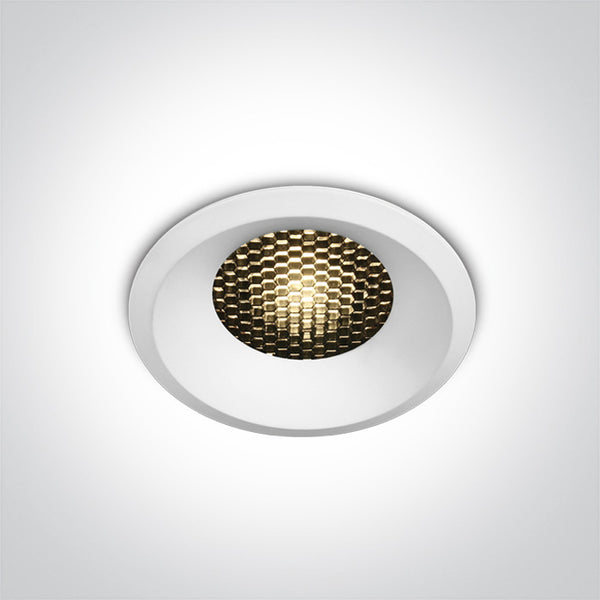 One Light 10112DH/W/W WHITE LED 12W WW IP20 36deg 700mA DARK LIGHT HONEYCOMB