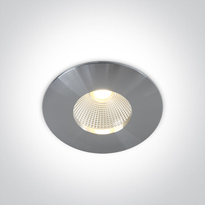One Light 10112P/AL/W ALUMINIUM COB LED 12w WW 700mA 40deg IP64