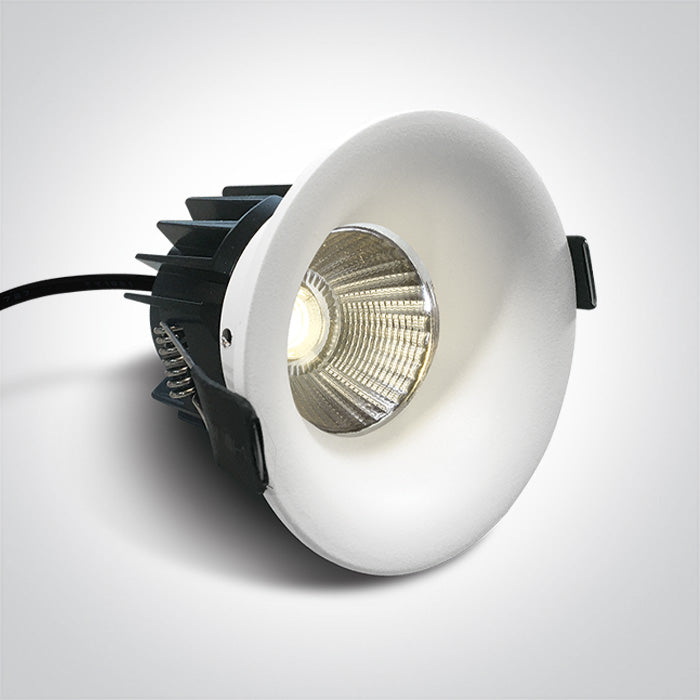 One Light 10112R/W/W WHITE COB 12W WW 700mA DARK LIGHT IP65