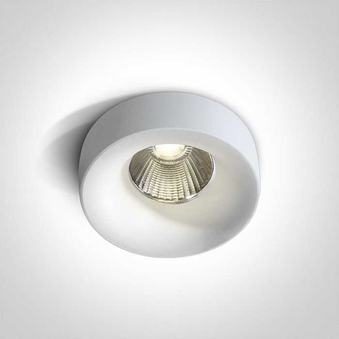 One Light 10112R/W/W WHITE COB 12W WW 700mA DARK LIGHT IP65