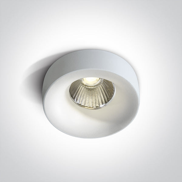 One Light 10112R/W/W WHITE COB 12W WW 700mA DARK LIGHT IP65