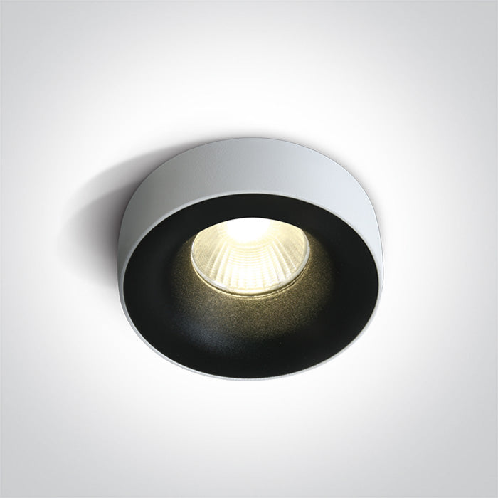 One Light 10112R/B/W BLACK COB LED 12w WW 700mA 50deg DARK LIGHT