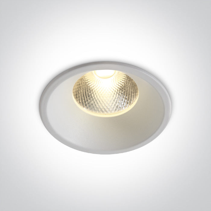 One Light 10112TD/W/W WHITE LED 12W 20deg WW IP20 230V DARK LIGHT