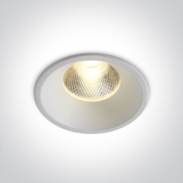 One Light 10112TD/W/W WHITE LED 12W 20deg WW IP20 230V DARK LIGHT