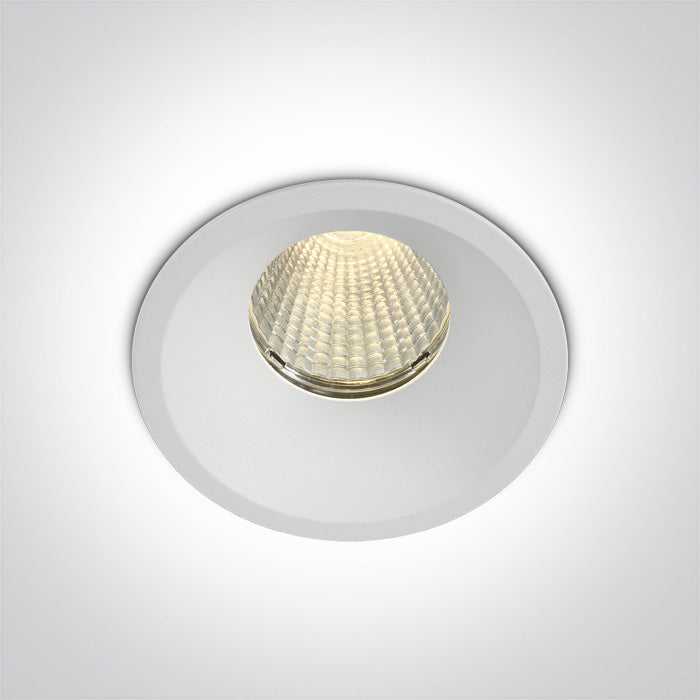 One Light 10112TP/W/W WHITE COB LED 12w WW 700mA 38deg IP65 SEMITRIMLESS