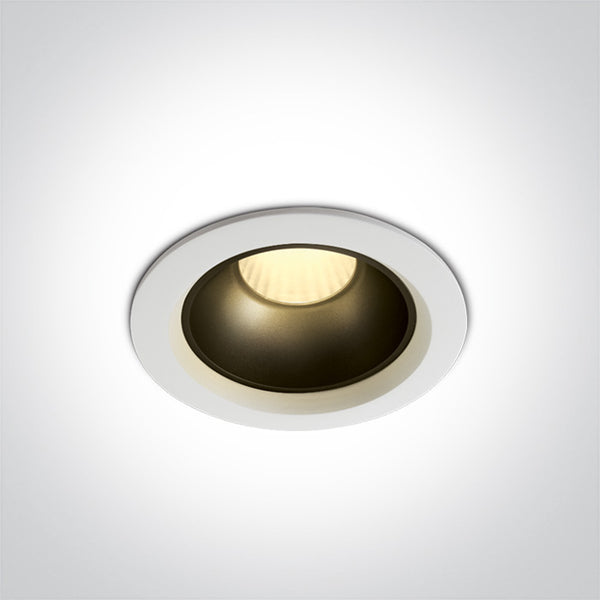 One Light 10112Z/W/W WHITE LED 12W WW IP20 45deg 230V DARK LIGHT