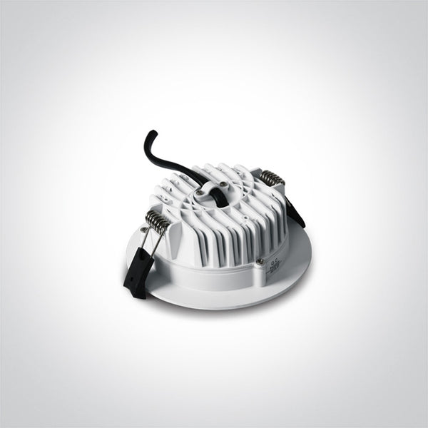 One Light 10113B/W/V WHITE 13W IP54 CCTV 230V