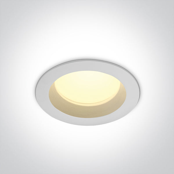 One Light 10113B/W/V WHITE 13W IP54 CCTV 230V